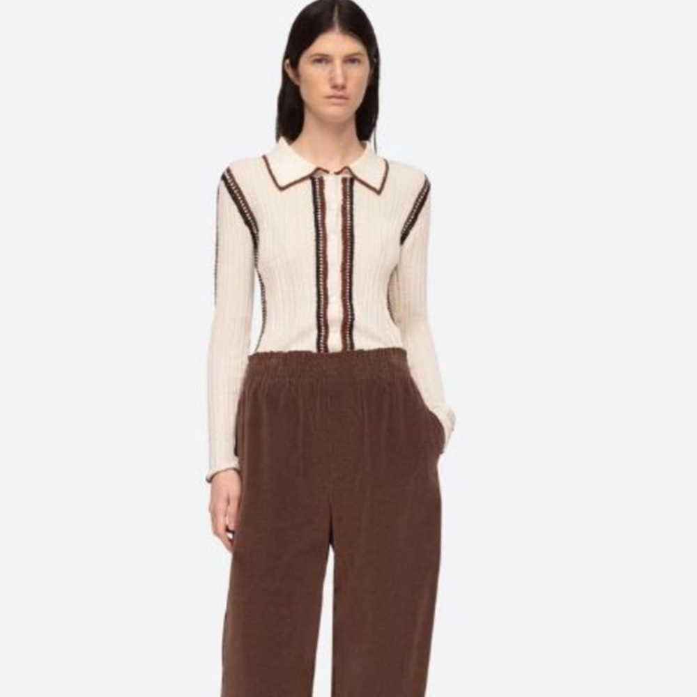 Sea New York Riva Ribbed Top
